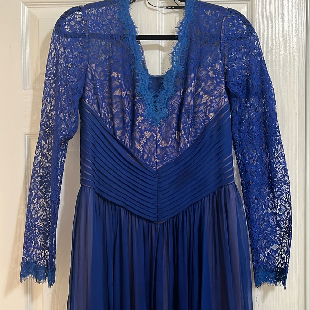 Tadasho shoji royal blue evening gown